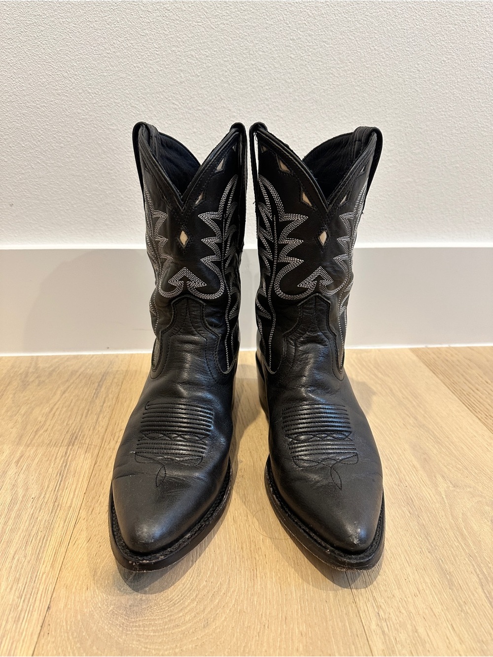 Tecovas Black Western Cowboy Boots - Normal Height - Picture 2 of 10